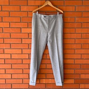 PAUL FREDRICK Men's Wool Cashmere Blend Dress Pants Slacks Size 34 x 30